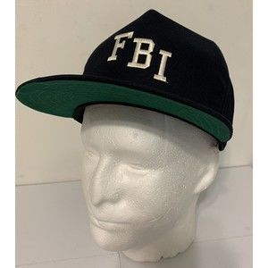 Vintage FBI New Era 80’s 90’s SnapBack Hat Cap Made In USA EUC